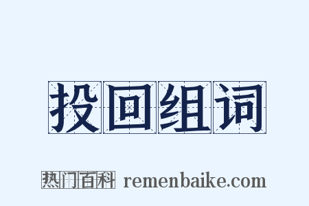 投回组词是什么意思的图片